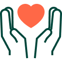 Une coeur entre des mains pour illustrer la gestion des émotions avec l'hypnose